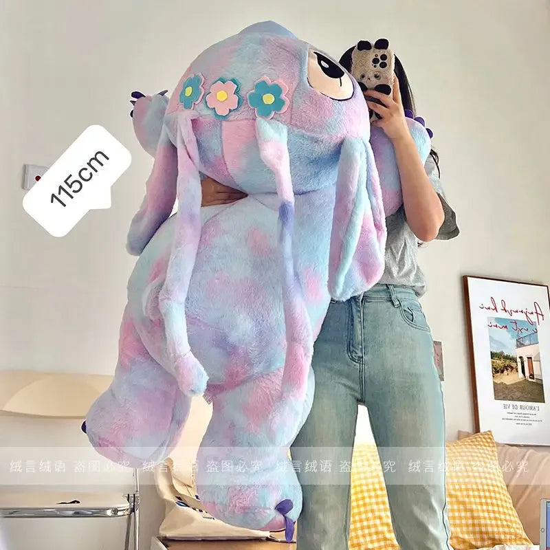 120cm Large Big Size Disney Stitch Anime Plush Stuffed Doll Room Kawaii Plushies Pillow Ornaments Children's Holiday Gifts