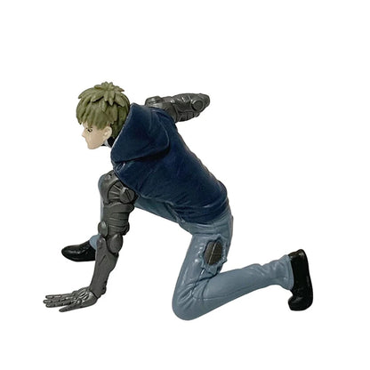 16cm One Punch Man Anime Figure Hoodie Saitama Action Figure Devil Transforms Man Genos Figurine PVC Collection Model Doll Toys