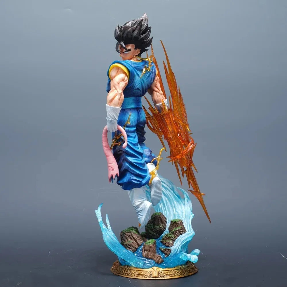 38cm Anime Dragon Ball Vegetto PVC Action Figure Statue Desktop Ornament Model Toy Gift