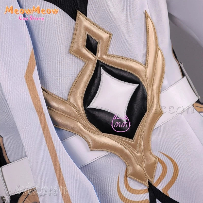 Genshin Impact Lumine Aether Costume Women Polyester Set