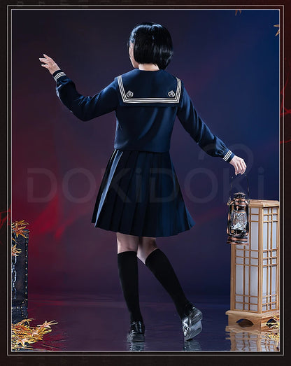 IN STOCK Shimizu Hinako Cosplay Costume Anime【S-2XL】DokiDoki-R Women School JK Uniform Dress Cosplay Halloween Plus Size