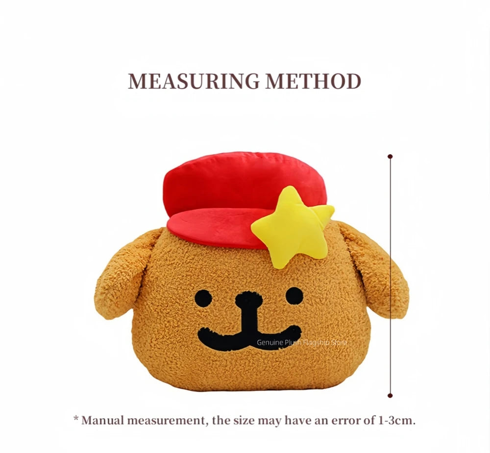 65cm Big Size Maltese Line Hat Dog Cartoon Anime Plush Stuffed Doll Toy Cute Room Bolster Sleeping Pillow Plushies Holiday Gifts