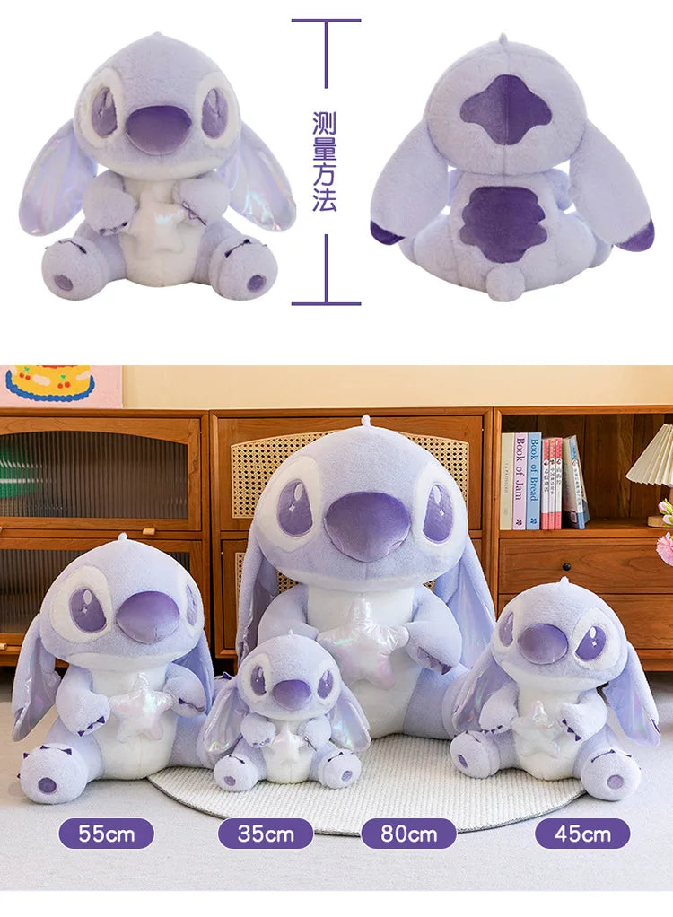 80CM Large Big Size Disney Stitch Cartoon Anime Plush Stuffed Doll Room Decoration Children Pillow Cute Peluche Ornaments Gifts
