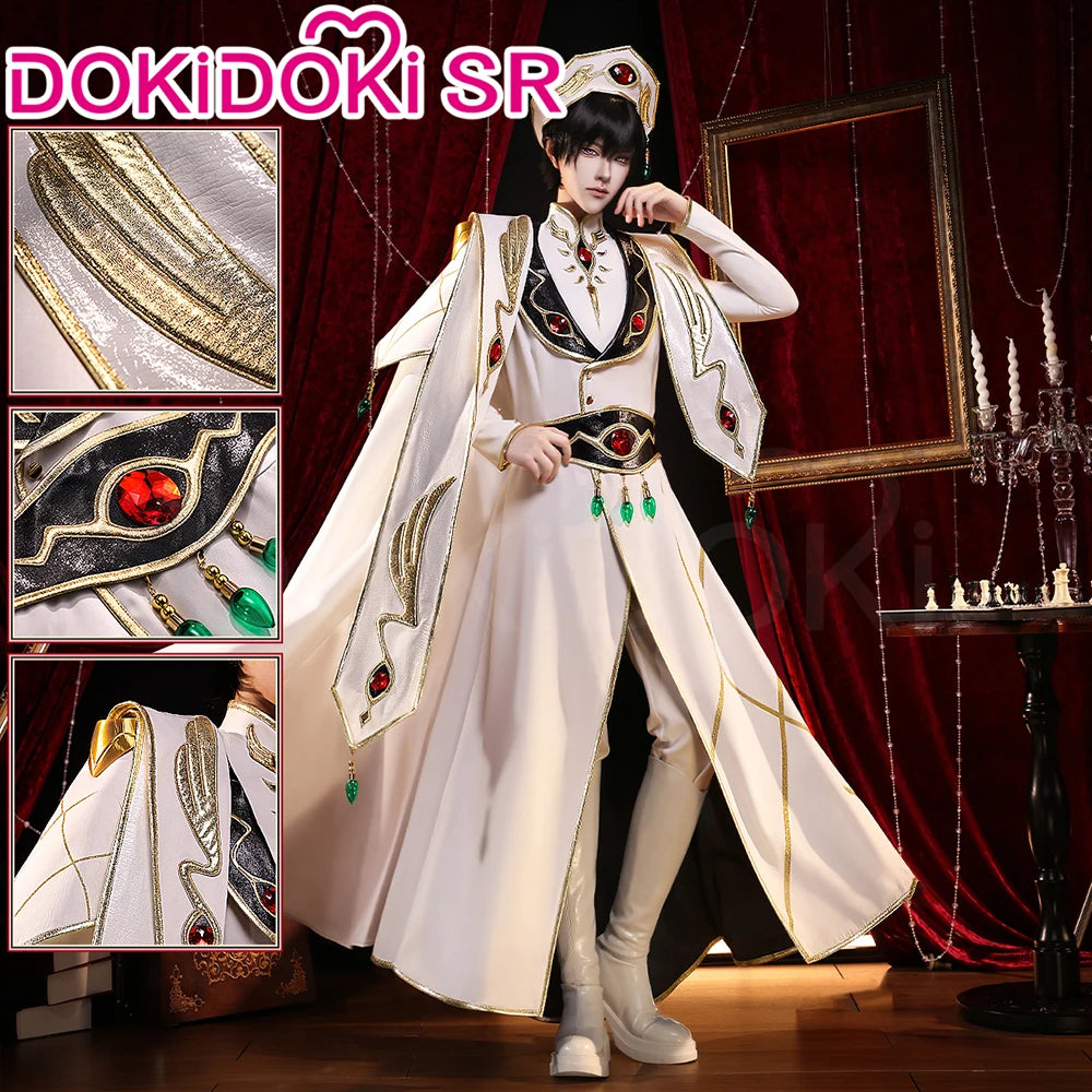 IN STOCK Lelouchh Lamperougee C Cosplay Anime【S-2XL】DokiDoki-SR Men Emperor C Queen Lelouchh Cosplay Plus Size Halloween
