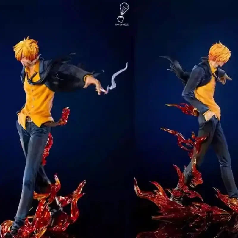 24cm One Piece Sanji PVC Anime Figure Fashion Show Model Statue Doll Decoration Collectible Gift - C / with box
