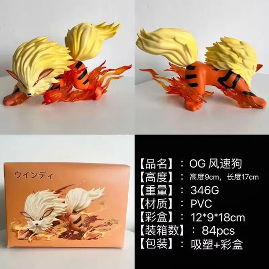 Hot 9cm PokéMon  Anime Figure Og Arcanine Action Figures Gk Figurine Kawaii Pvc Collection Ornaments Birthday Gift Toys