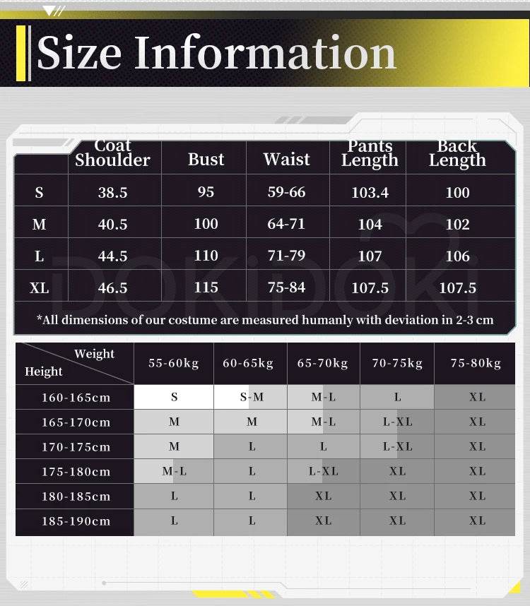 Endministrator A B Cosplay Costume Game Arknights DokiDoki-SR Men Endministrator Cosplay Mask Halloween