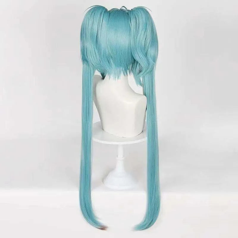Anime Mikuu Snow And Demon Cosplay Wig 90cm 120cm Heat Resistant Fiber