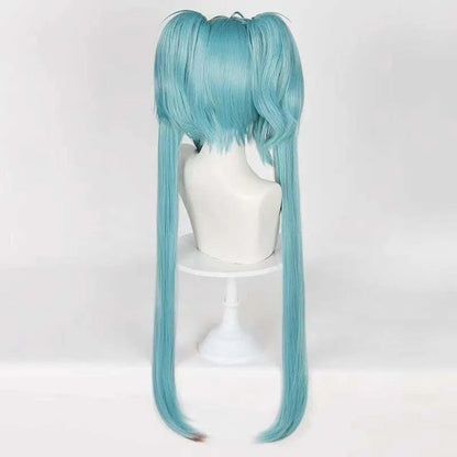 Anime Mikuu Snow And Demon Cosplay Wig 90cm 120cm Heat Resistant Fiber