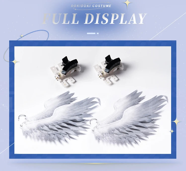 Sunday Robin Wings Headwear Headband Cosplay Props Game Honkai:Star Rail DokiDoki Sunday Electric Wings Robin Accessories