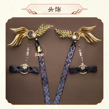 Wuthering Waves Iuno Cosplay Costume Wig Dress Headwear Shorts Rinascita Carnival Halloween Party for Women Girls Props iCoser