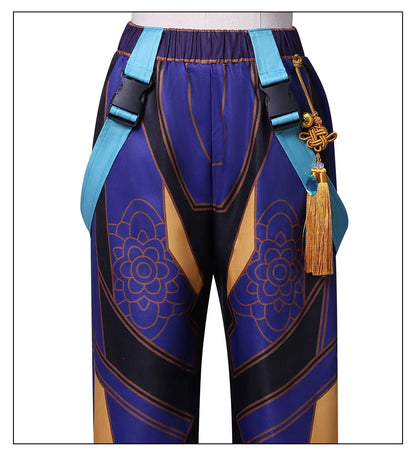 Anime Movie KPop Demon Hunters Zoey Cosplay Costume Uniform Huntrix Rings Earrings Festival Halloween Party for Women Girls Prop