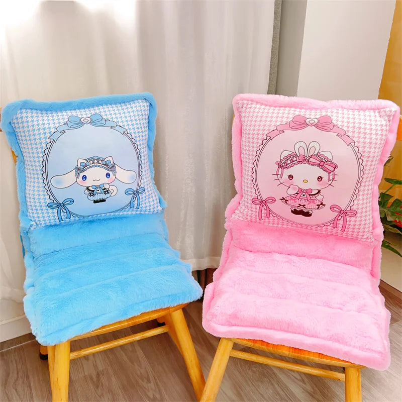 Sanrio Lovely One-piece Seat Cushion Kuromi My Melody Kawaii Japanese Style Sitting Cushion Chair Comfortable Home Decor Girl