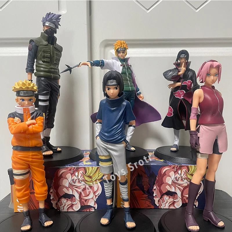 New Naruto Anime Figure Shippuden Model Uchiha Itachi Sasuke Pain Kakashi Action Figure Dolls Decorations PVC Toy Gift