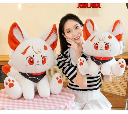 Kawaii Kazuha Cat Plush Toys Game Figure Dolls Game Peripheral Accompany Sleep Toy Creative Home Decoration Game Lover Kid Gifts