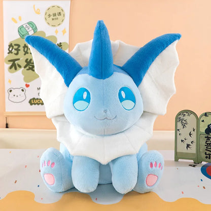30/80cm Vaporeon Pokemon Eevee Large Plush Toys Aquali Doll Cute Ornament Stuffed Plushie Pillow Pokémon Gift for Children