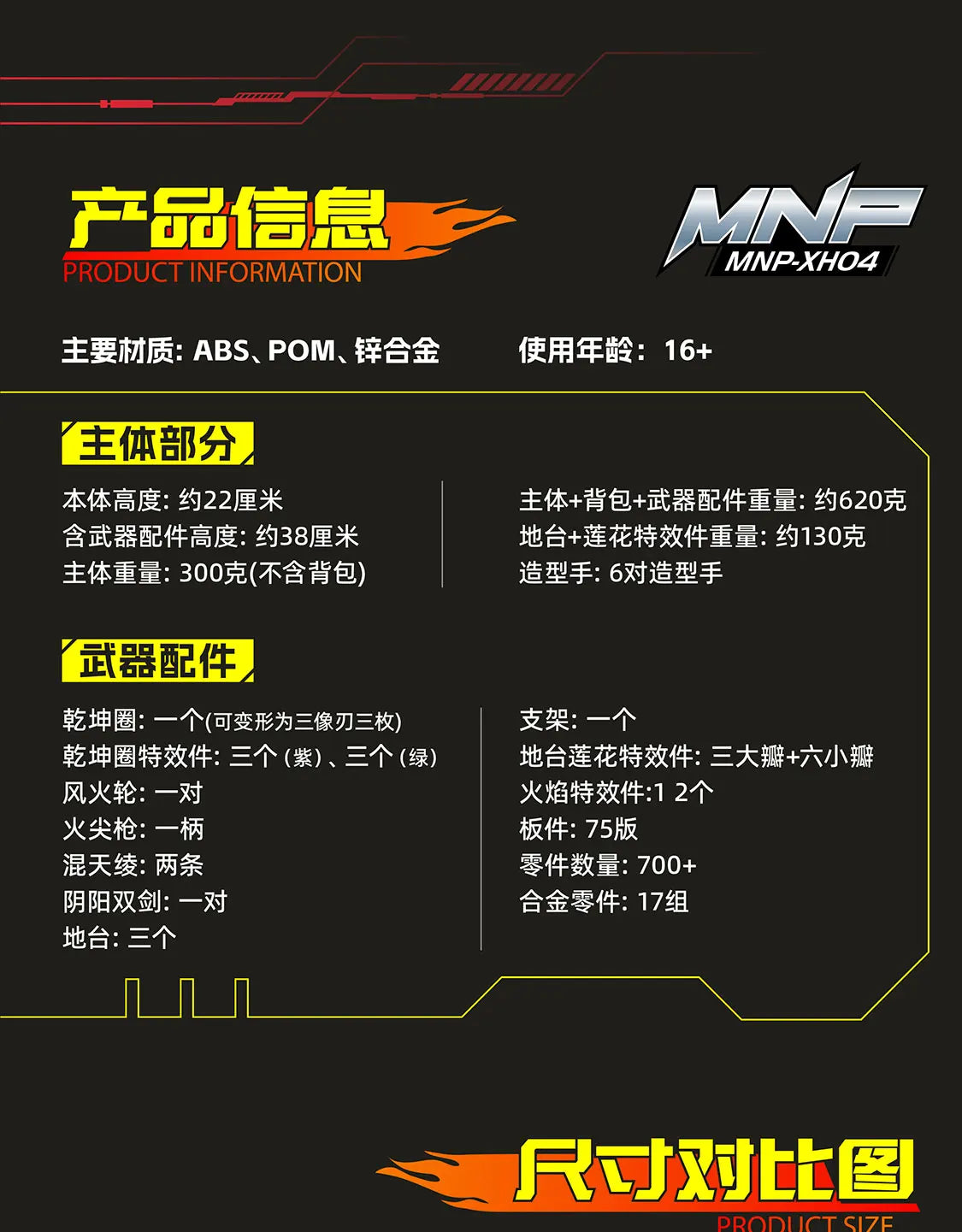 MOTOR NUCLEAR MNP-XH04 NEZHA Alloy Skeleton Assembly Model Kit Anime Action Figure Mobile Suit Hobby Toy Gift
