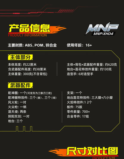 MOTOR NUCLEAR MNP-XH04 NEZHA Alloy Skeleton Assembly Model Kit Anime Action Figure Mobile Suit Hobby Toy Gift