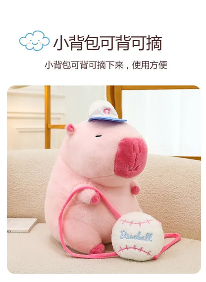 55cm Big Size Capybara Cartoon Anime Plush Stuffed Doll Room Plushies Pillow Kawaii Peluche Ornaments Children's Holiday Gifts