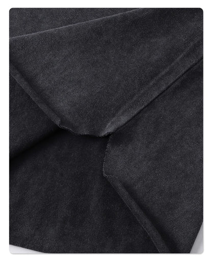 ZODF Trendy Summer Men Batik Washed 275gsm Cotton Tank Tops Unisex Oversized Loose Edge Sleeveless Vests Brand Tees HY1036