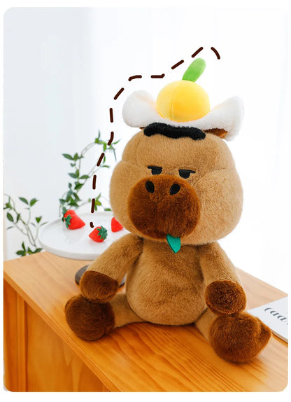 Capybara Plush Toy Stuffed Animal for Kids Birthday Christmas Gift Soft Cuddly Doll Comforter Wholesale Cute Capybara Pillow