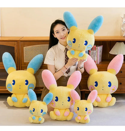 30/50/70cm Big Size Positive and Negative Pikachu Pokemo Anime Plush Stuffed Doll Room Decoration Plushies Pillow Holiday Gifts