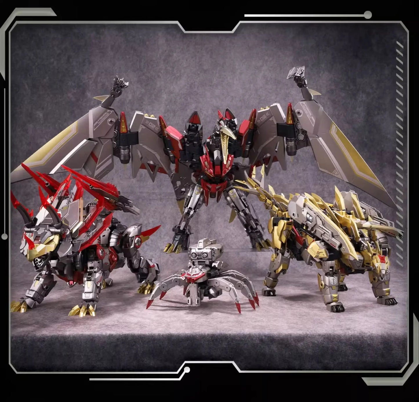 Breakhorn TA-LYL03 Legendary Class Alloy Frame Metal Skeleton Action Figure Fully Poseable Mecha Warrior Assembly Model Toy Gift