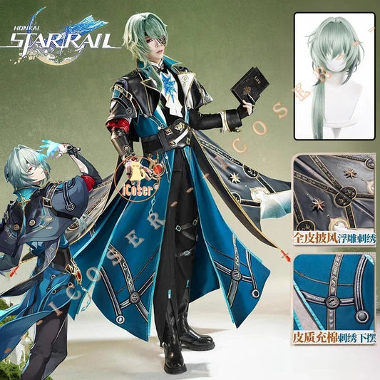Honkai Star Rail Anaxa Cosplay Costume Wig Uniform Outfit Anaxagoras Grove of Epiphany Amphoreus Halloween Women Men Carnival