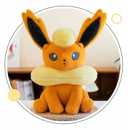45/80cm Flareon Pokemon Plush Toys Large Anime Doll Cute Pillow Cartoon Giant Pokémon Plushie Stuffed Gift for Kids Christmas