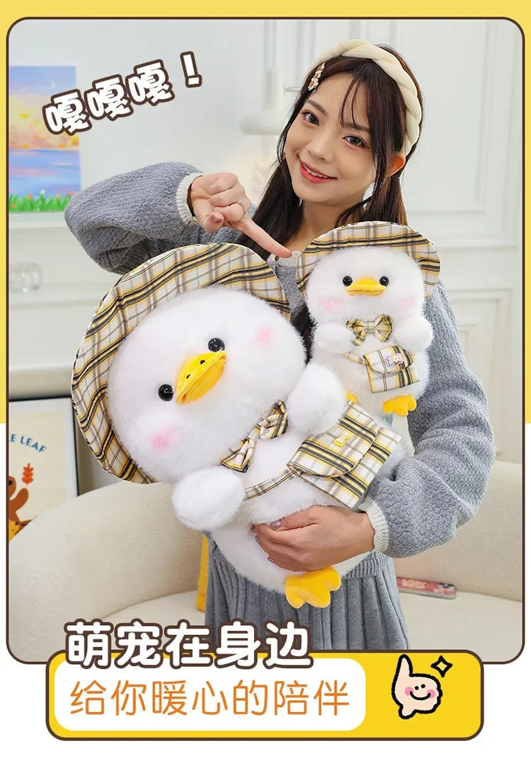 New 25/35/45cm Kawaii Cute Gentleman Duck Plush Toy Children's Pillow Doll Interior Decoration Boys and Girls Birthday Gifts