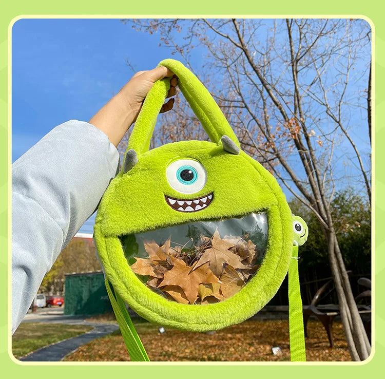 40/60CM Big Size Mike Wazowski Disney Anime Plush Stuffed Doll Kawaii Room Decoration Plushies Pillow Ornaments Holiday Gifts
