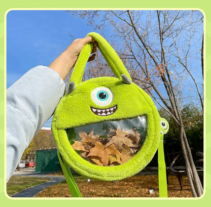 40/60CM Big Size Mike Wazowski Disney Anime Plush Stuffed Doll Kawaii Room Decoration Plushies Pillow Ornaments Holiday Gifts