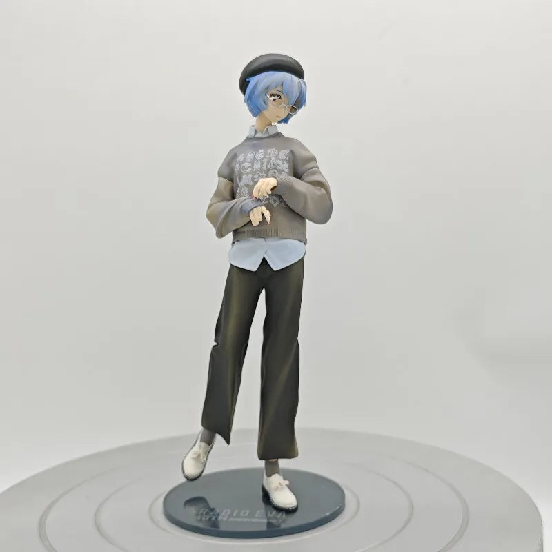 Neon Genesis Evangelion Ayanami Rei & Asuka Langley Soryu PVC Action Figure Statue Collection Model Toy Gift - 24cm