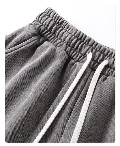 ZODF Retro Men Heavy-Weight Washed 430gsm Shorts Unisex High Street Patchwork Summer Distressed Cotton Shorts HY1035