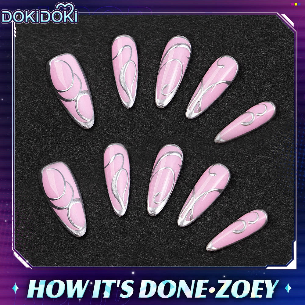 IN STOCK Rumii Zoeyy Miraa Front Lace Wig DokiDoki Women Wig 120cm Long Hair Rumii Cosplay Nails Zoeyy Hat Free Wig Cap