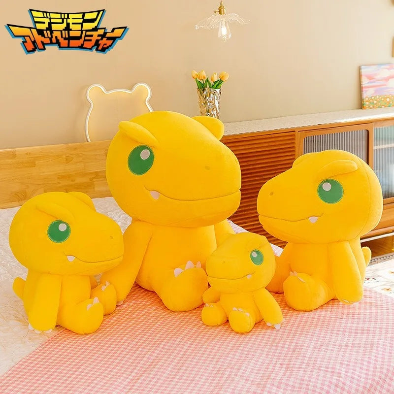45/55/70cm Big Size Agumon Digimon Adventure Anime Plush Stuffed Doll Kawaii Decoration Plushies Children Pillow Holiday Gift