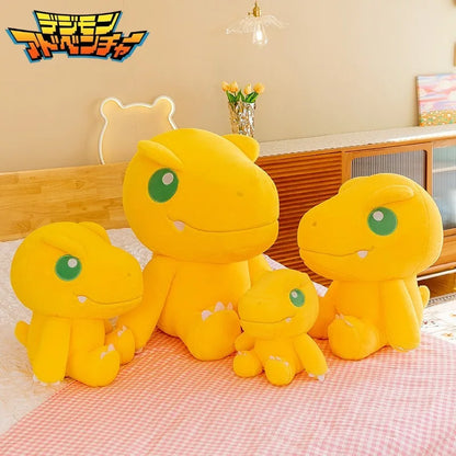 45/55/70cm Big Size Agumon Digimon Adventure Anime Plush Stuffed Doll Kawaii Decoration Plushies Children Pillow Holiday Gift