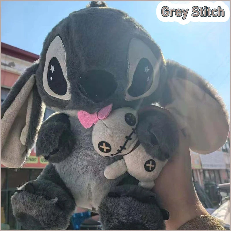 Disney Lilo & Stitch Scrump Plush Toys Grey Kawaii Anime Plushie Dolls Stitch Soft Stuffed Pillows Christmas Gifts for Childrens