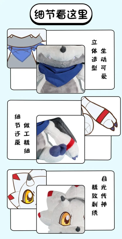 40CM Gammamon Plushies English Gammamon Cartoon Anime Peluche Kawaii Ornament Comfortable Soft Doll Children's Toy Gifts