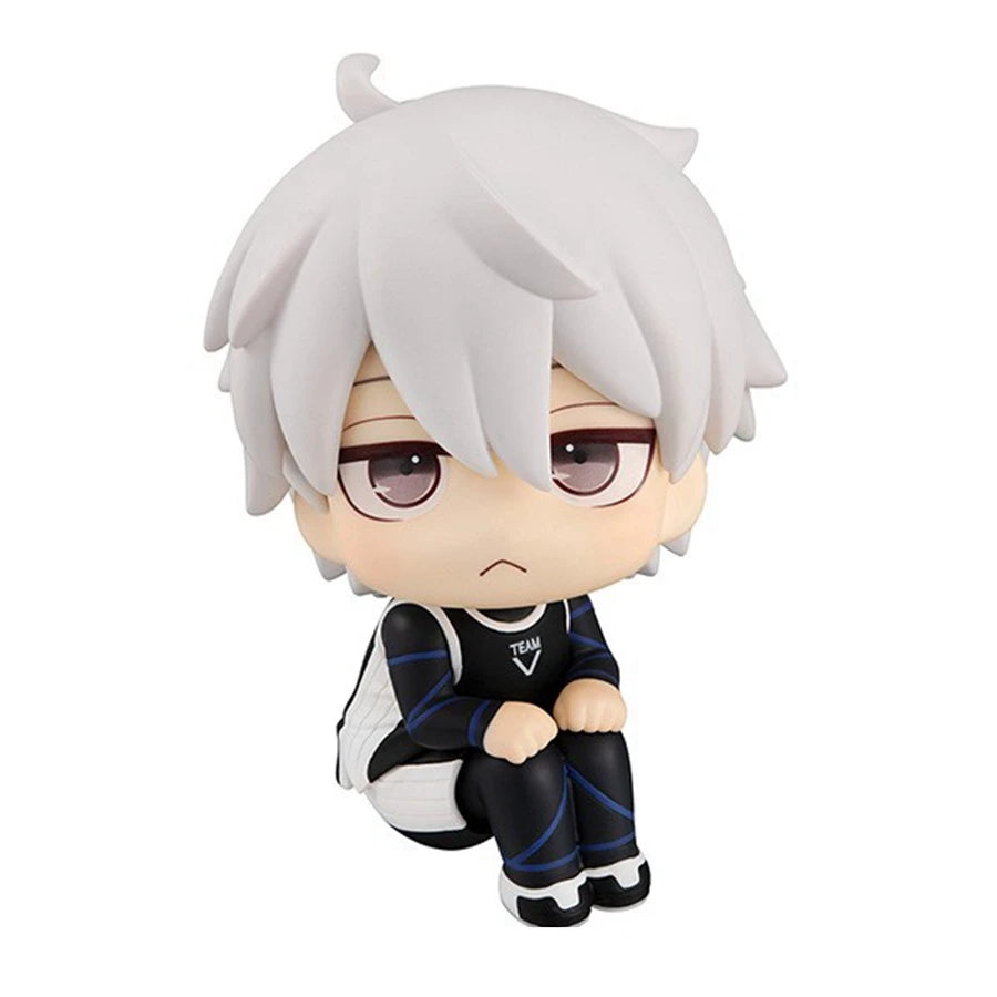 Blue Lock 9.5cm Q Version Nagi Seishirou PVC Anime Figure Kawaii Isagi Yoichi Collectible Model Toy - Seishiro B