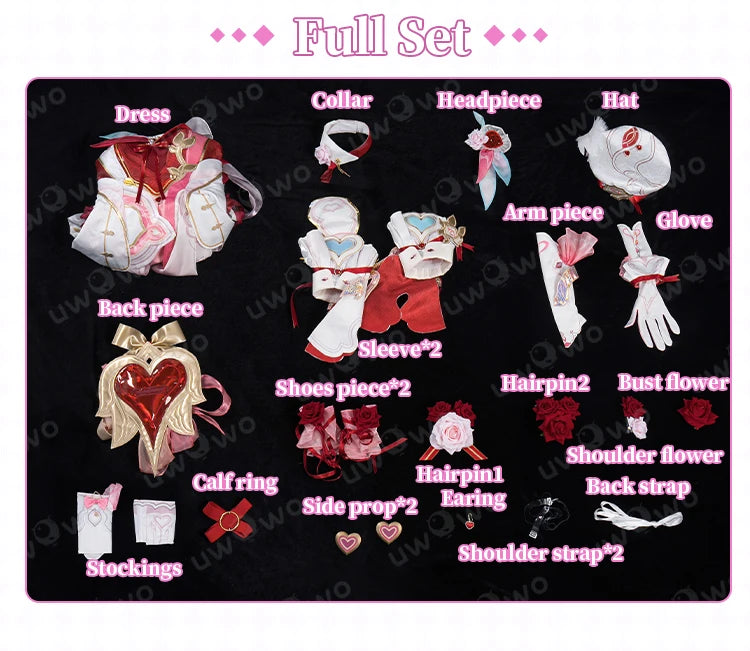 PRE SALE UWOWO Elysia Cosplay Game Honkai Impact 3: Elysia New Battlesuit "Hi♪ Love Elf" Cosplay Costume Halloween Costume