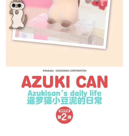 Original Azuki Can Azukisan’s Daily Life 1&2nd Series Mystery Box Siamese Cat Cute Model Blind Box Caixa Sorpresa Girls Gifts