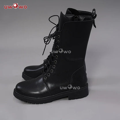 UWOWO Genshin Impact Lynette Cosplay Shoes Boots Lyney Anemo Cat Fontaine Cospaly Footwear-Boots