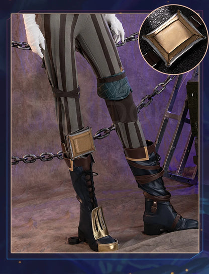 【Last Batch】IN STOCK ViI Cosplay Costume Game Cosplay DokiDoki-R Women Suit Red Coat Plus Siz