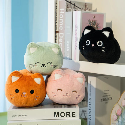 20cm Colorful Plush Cats Cartoon Peach Cat Plushies Soft Toy Lovely Meow Cat Stuffed Doll Kawaii Decor Girl Boy Birthday Gift