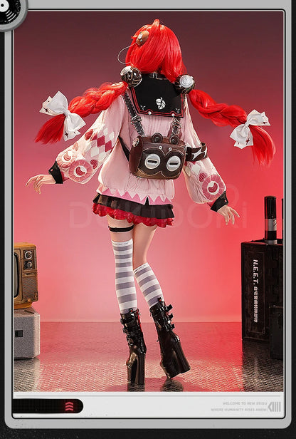 Ukinami Yuzuha Cosplay Costume Game Zenless Zone Zero DokiDoki-SR ZZZ Women Cute Pink Sweater Yuzuha Halloween Cosplay