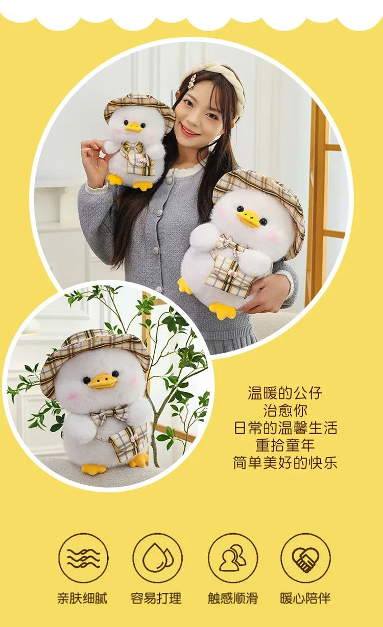 New 25/35/45cm Kawaii Cute Gentleman Duck Plush Toy Children's Pillow Doll Interior Decoration Boys and Girls Birthday Gifts