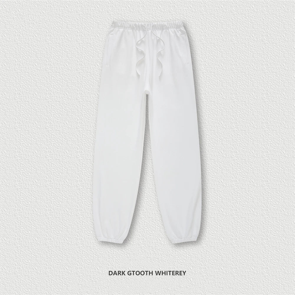 ZODF New Men Heavy Weight 440gsm Solid Sweatpants Unisex Loose Basic Casual Comfortable Sport Pants Joggers Streetwears HY0628