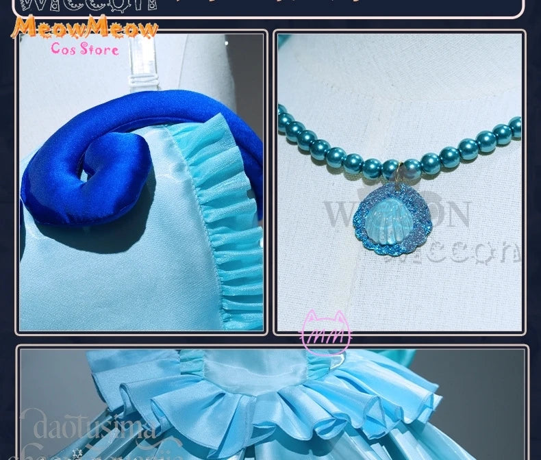 Mermaid Melody Hanon Hosho Adult Costume Polyester Set