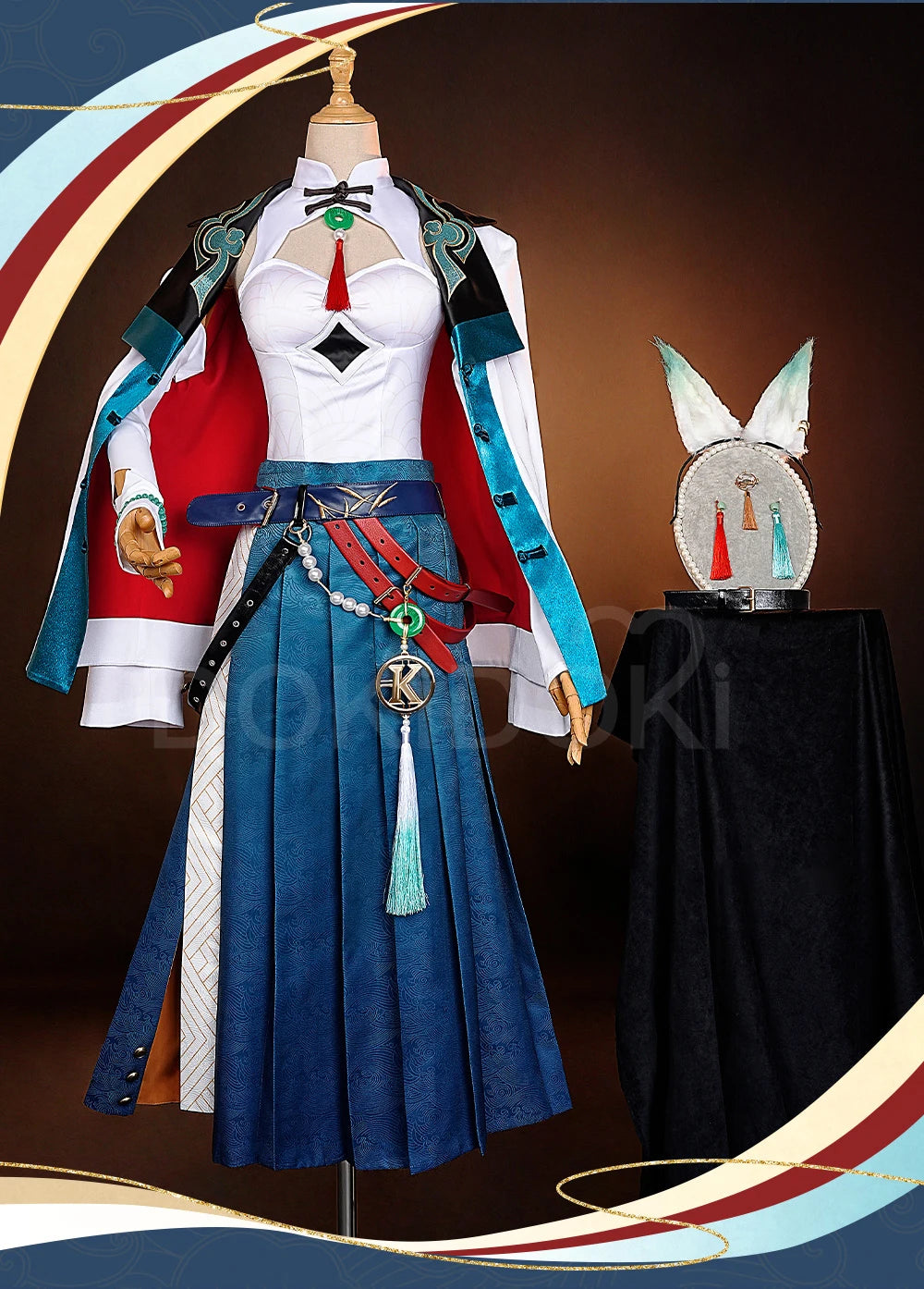 Jiaoqiu Feixiao Cosplay Costume Game Honkai: Star Rail【S-3XL】DokiDoki-R Foxian Ears Plus Size